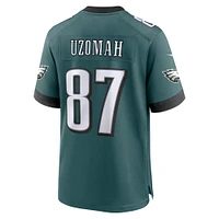 Men's Nike C.J. Uzomah Midnight Green Philadelphia Eagles Team Game Jersey