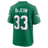 Men's Nike Cooper DeJean Kelly Green Philadelphia Eagles Super Bowl LIX 2nd Alternate Game Jersey