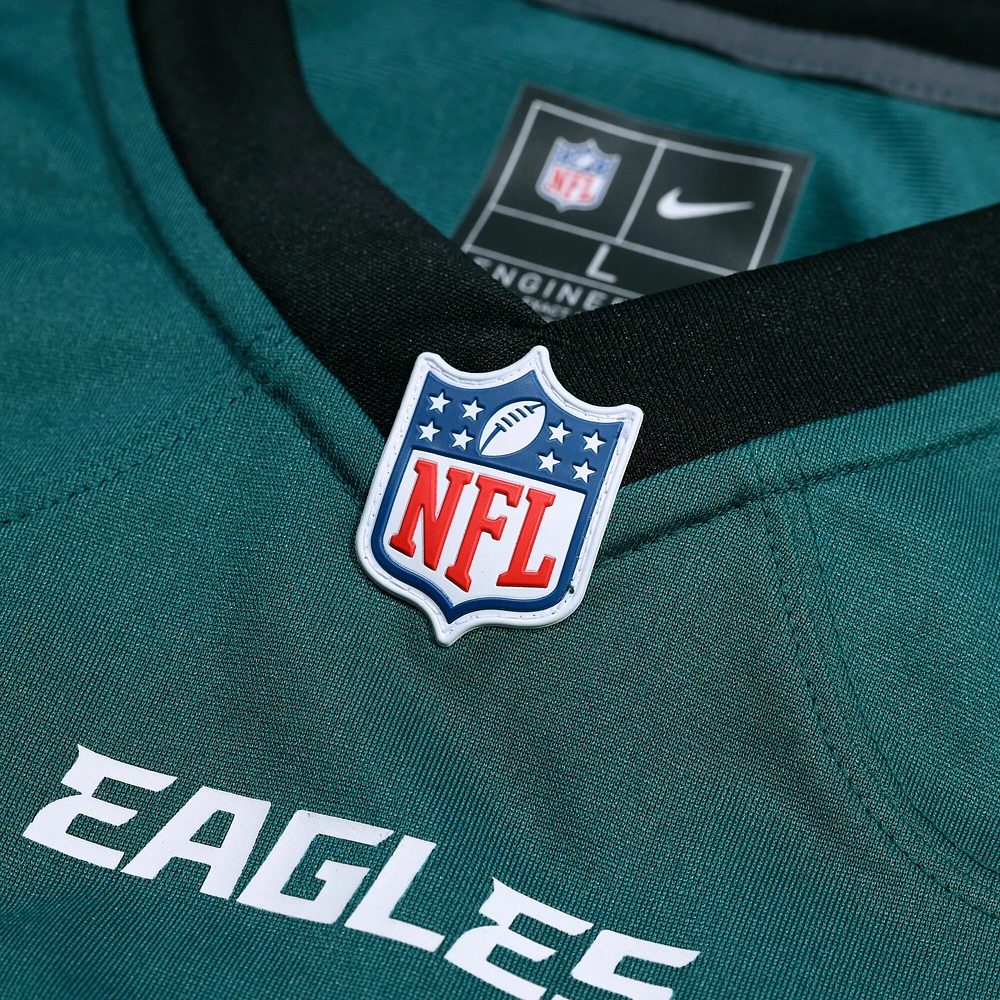 Men's Nike Dallas Goedert Midnight Green Philadelphia Eagles Super Bowl LIX Game Player Jersey
