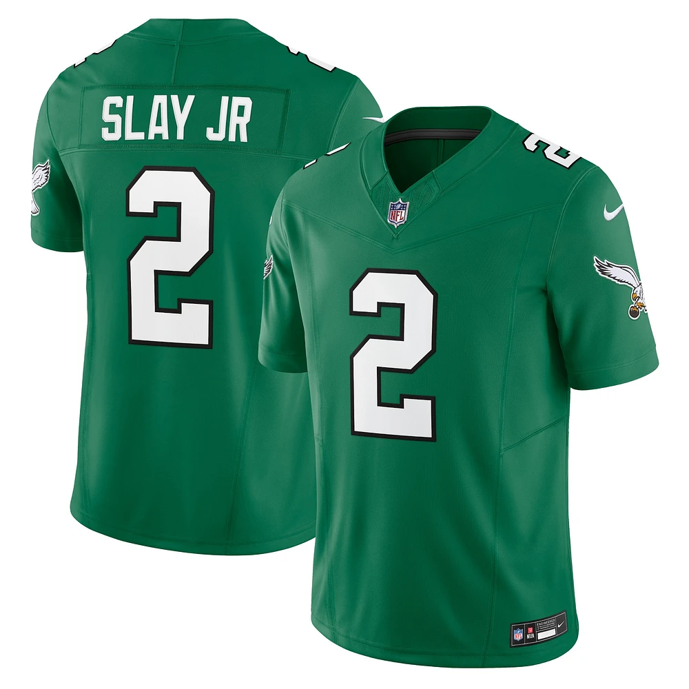 Nike Darius Slay Jr. Kelly Green pour hommes Philadelphia Eagles Vapor F.U.S.E. Maillot limité