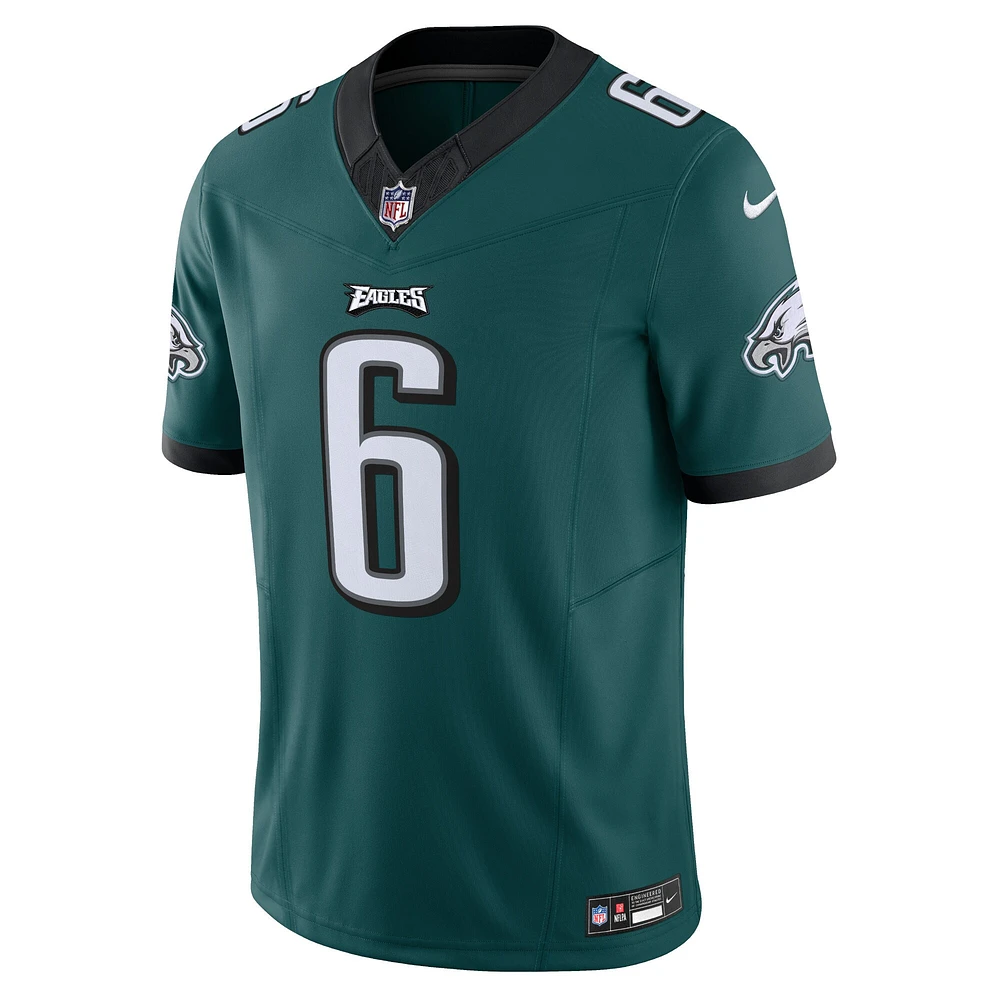 Nike DeVonta Smith Vert pour hommes Philadelphia Eagles Vapor F.U.S.E. Maillot limité