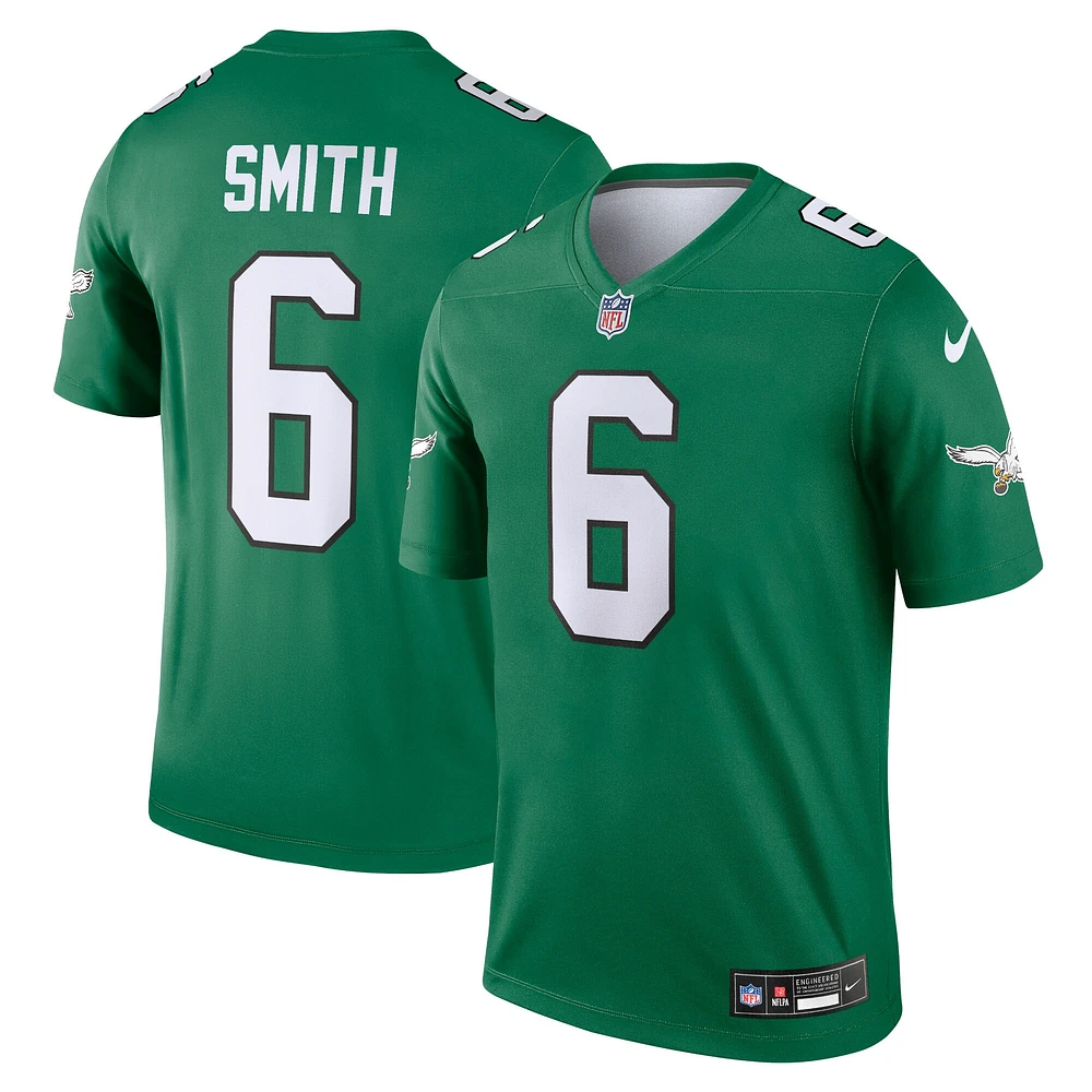 Men's Nike DeVonta Smith Kelly Green Philadelphia Eagles Alternate Legend Jersey