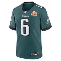 Men's Nike DeVonta Smith Midnight Green Philadelphia Eagles Super Bowl LIX Game Player Jersey