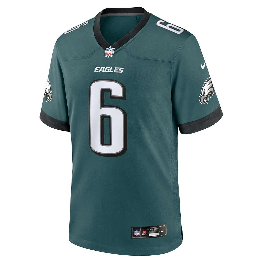 Men's Nike DeVonta Smith Midnight Green Philadelphia Eagles Team Game Jersey