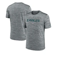 T-shirt Nike gris Philadelphia Eagles Velocity Performance pour homme