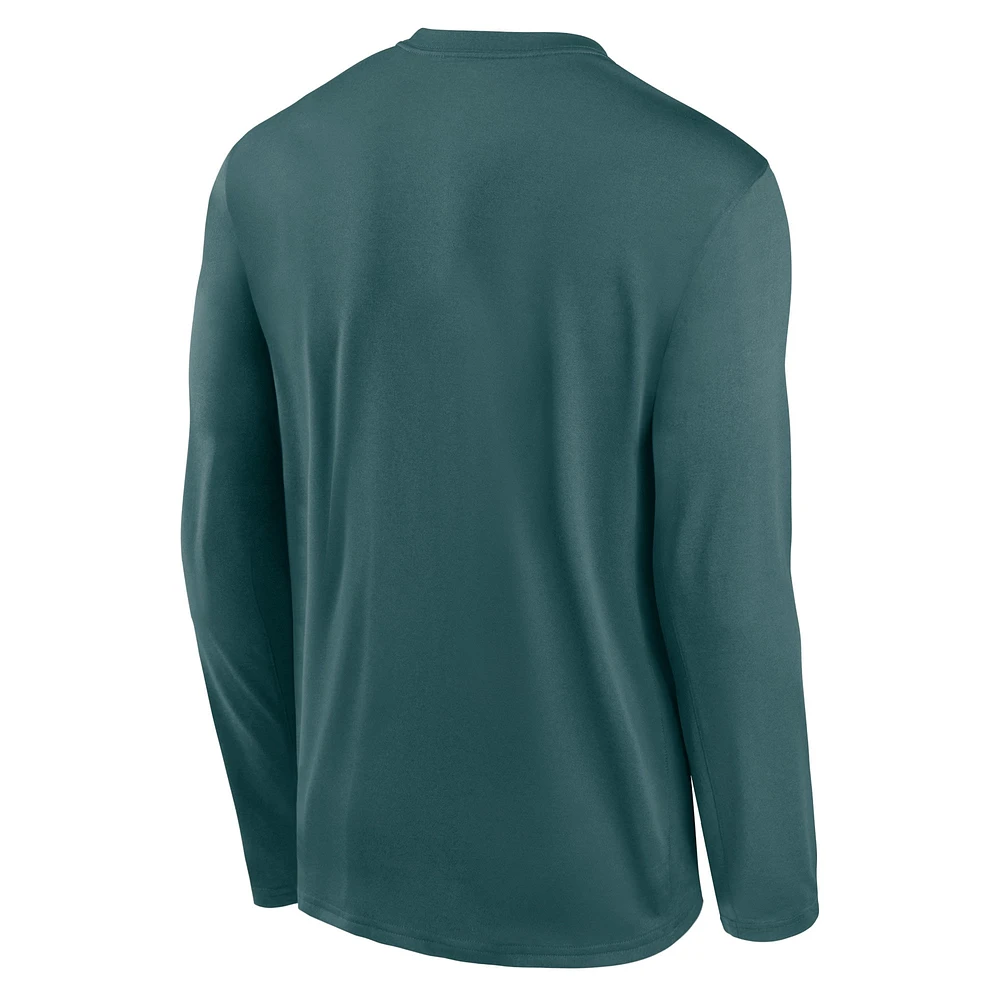 Men's Nike Philadelphia Eagles Icon Legend Performance Long Sleeve T-Shirt