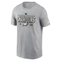 Men's Nike  Heather Gray Philadelphia Eagles 2024 NFC Champions Locker Room Trophy Collection Tall T-Shirt