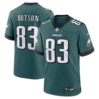 Men's Nike Jahan Dotson Midnight Green Philadelphia Eagles Team Game Jersey