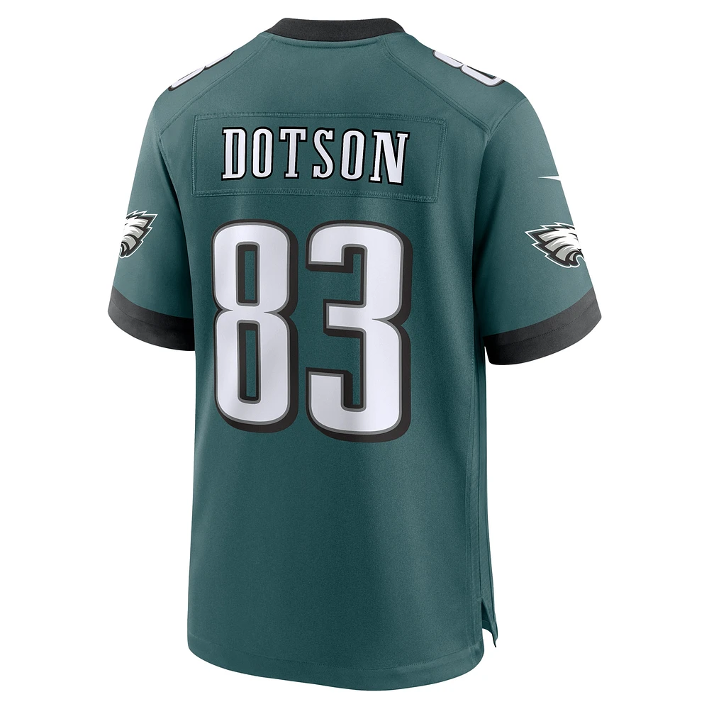 Men's Nike Jahan Dotson Midnight Green Philadelphia Eagles Team Game Jersey