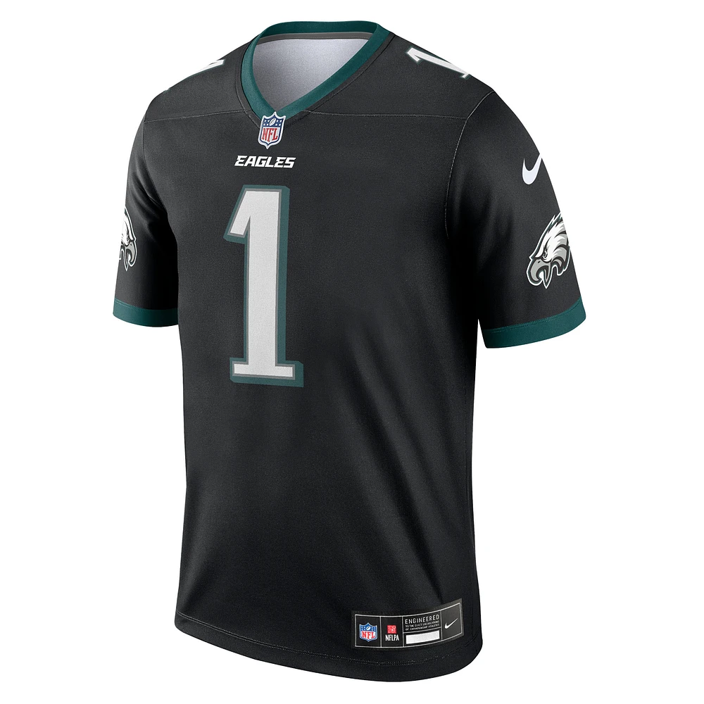 Haut de performance Nike Jalen Hurts pour homme, noir, Philadelphia Eagles Alternate Legend Player