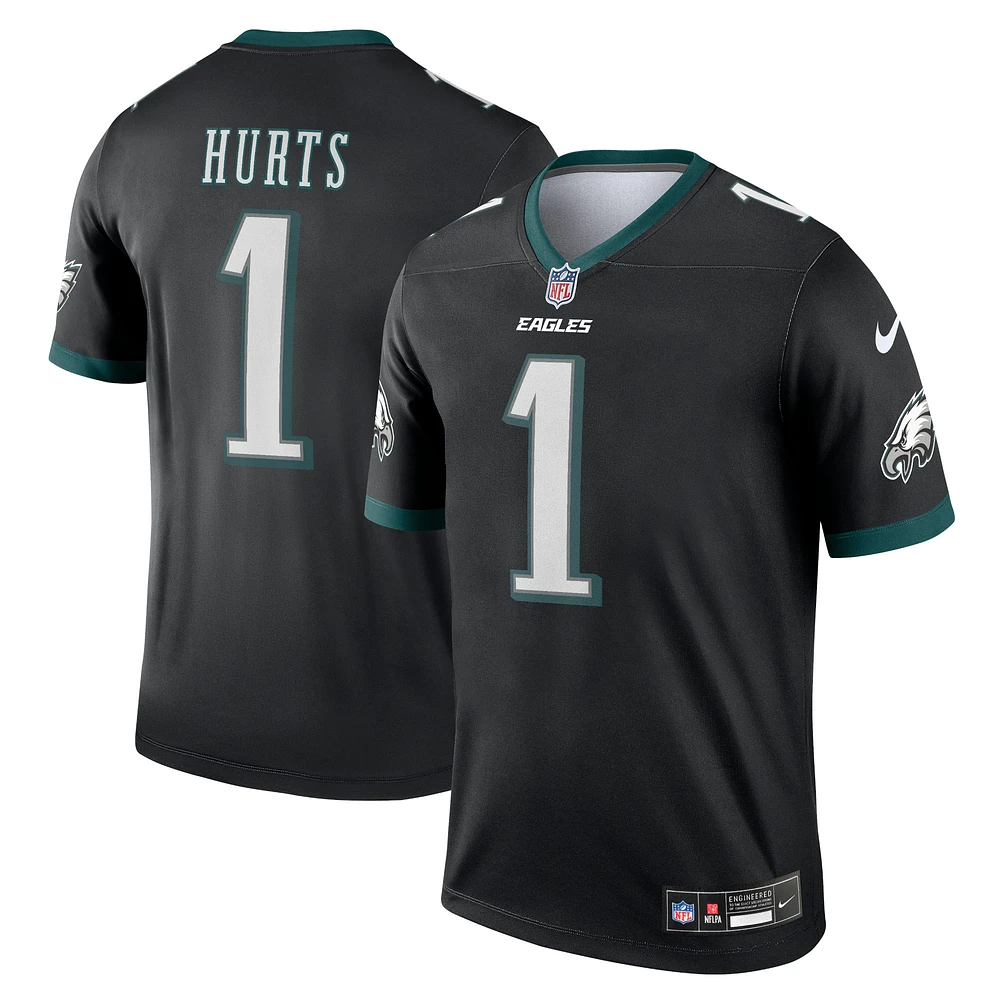 Haut de performance Nike Jalen Hurts pour homme, noir, Philadelphia Eagles Alternate Legend Player