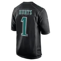 Men's Nike Jalen Hurts Gray Philadelphia Eagles Super Bowl LVII Patch  Atmosphere Fashion Game Jersey