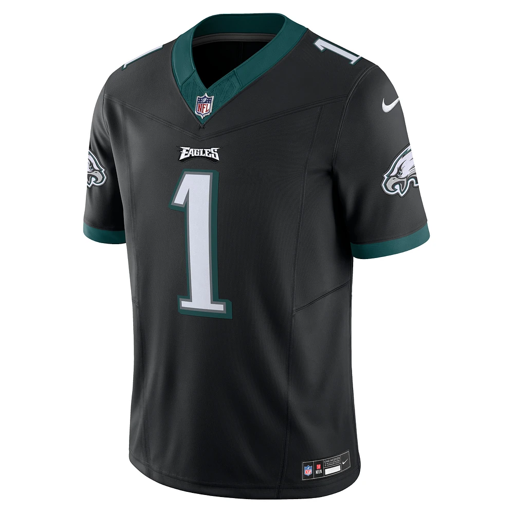 Nike Jalen Hurts pour homme Noir Philadelphia Eagles Vapor F.U.S.E. Maillot limité