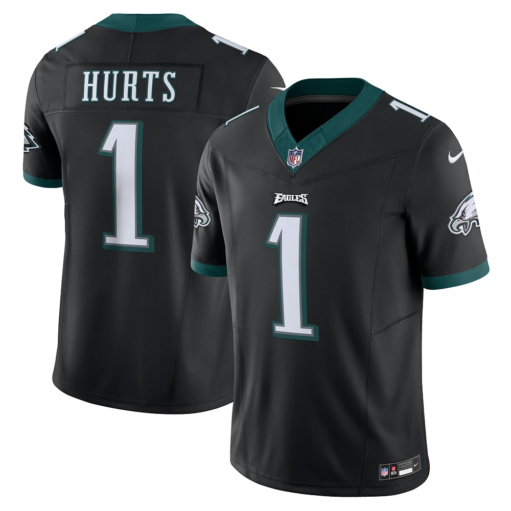 Nike Jalen Hurts pour homme Noir Philadelphia Eagles Vapor F.U.S.E. Maillot limité