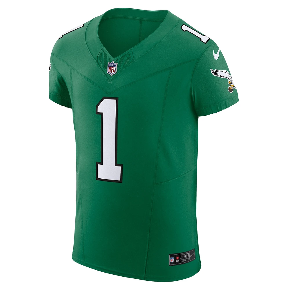 Men's Nike Jalen Hurts Kelly Green Philadelphia Eagles 2nd Alternate Vapor F.U.S.E. Elite Jersey