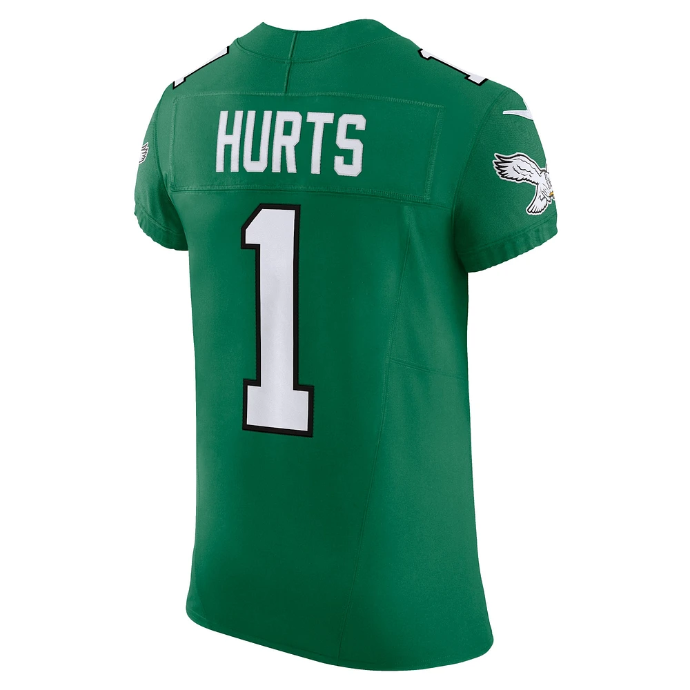 Men's Nike Jalen Hurts Kelly Green Philadelphia Eagles 2nd Alternate Vapor F.U.S.E. Elite Jersey