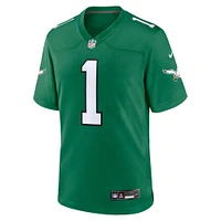 Maillot de match Nike Jalen Hurts Kelly Green des Eagles Philadelphie pour homme