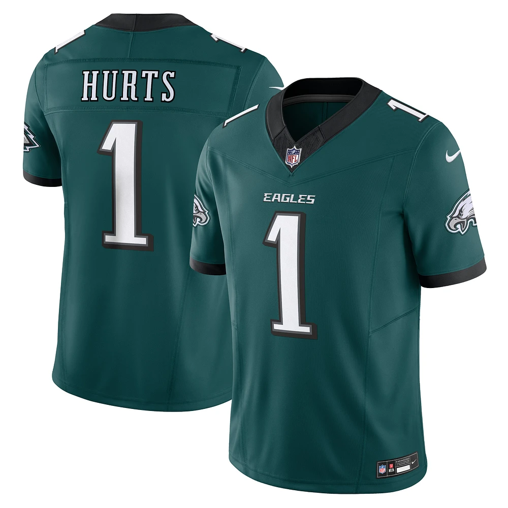 Nike Jalen Hurts Midnight Green Philadelphia Eagles Vapor F.U.S.E. Maillot limité