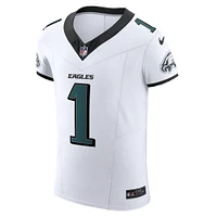 Maillot Nike Jalen Hurts blanc pour homme des Philadelphia Eagles Vapor F.U.S.E. Elite