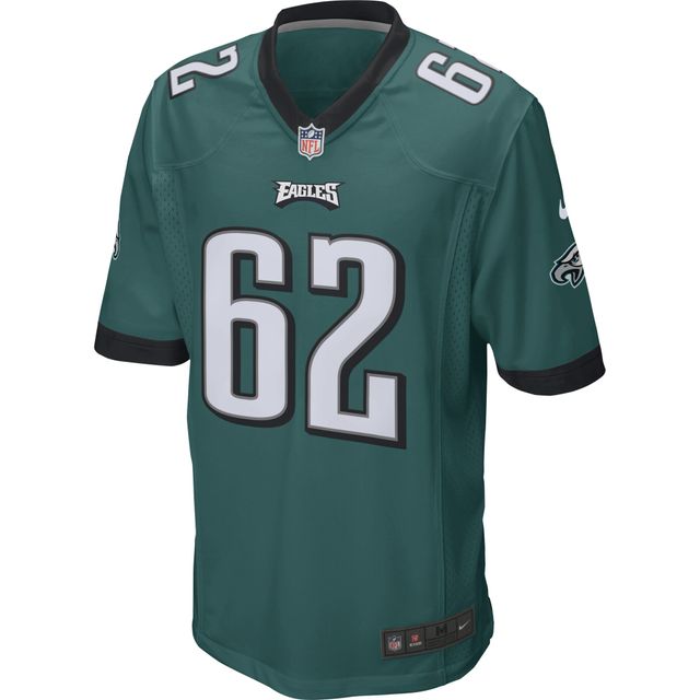 Maillot de match Nike Jason Kelce pour hommes, vert minuit, des Eagles Philadelphie