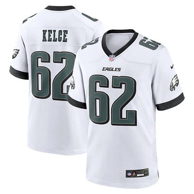 Maillot de match blanc Nike Jason Kelce des Eagles Philadelphie pour homme