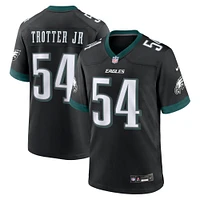 Men's Nike Jeremiah Trotter Jr. Black Philadelphia Eagles Alternate Game Jersey