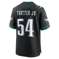 Men's Nike Jeremiah Trotter Jr. Black Philadelphia Eagles Alternate Game Jersey