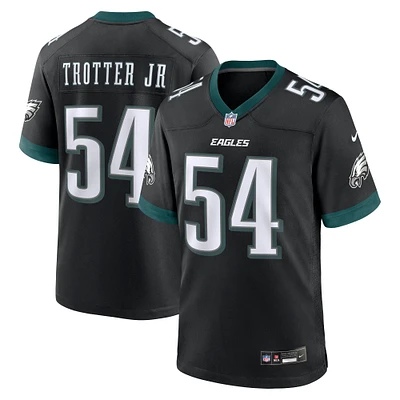 Maillot de match alternatif Nike Jeremiah Trotter Jr. pour homme, noir, Philadelphia Eagles