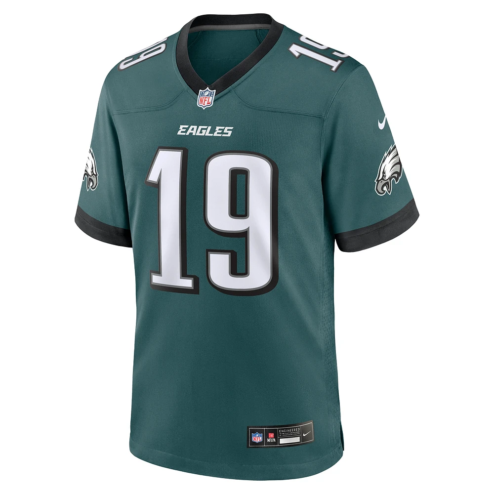 Maillot de jeu d'équipe Nike Josh Sweat Midnight Green Philadelphia Eagles pour homme