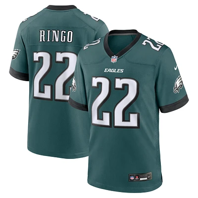 Maillot de match Nike Kelee Ringo pour homme, vert nuit, Philadelphia Eagles