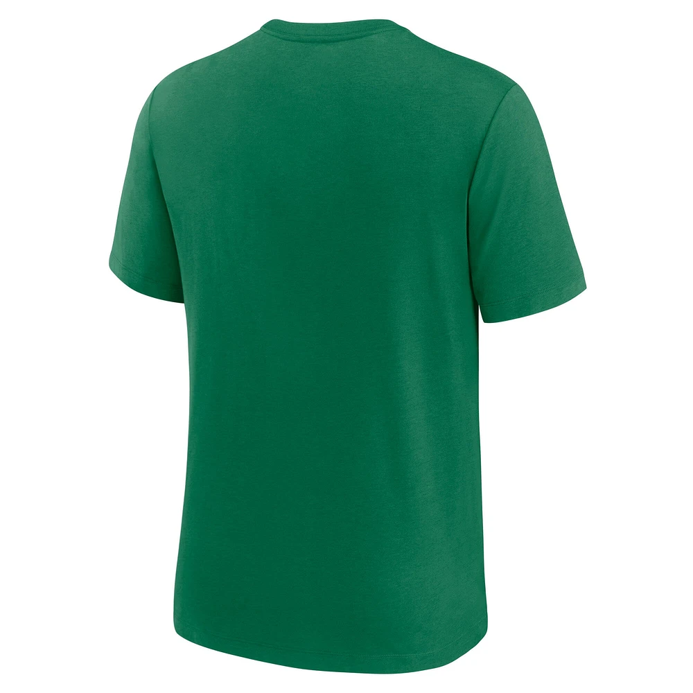 Men's Nike Kelly Green Philadelphia Eagles Favorable Timeline Tri-Blend T-Shirt