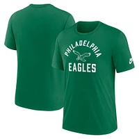 Men's Nike Kelly Green Philadelphia Eagles Favorable Timeline Tri-Blend T-Shirt