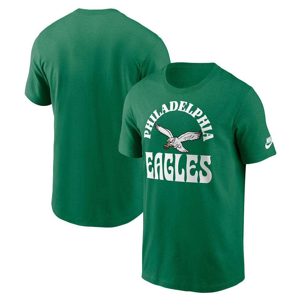 T-shirt Nike Rewind Groove Essential pour homme, vert Kelly, Philadelphia Eagles