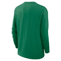 Men's Nike Kelly Green Philadelphia Eagles Rewind Heavy Max90 Pocket Long Sleeve T-Shirt