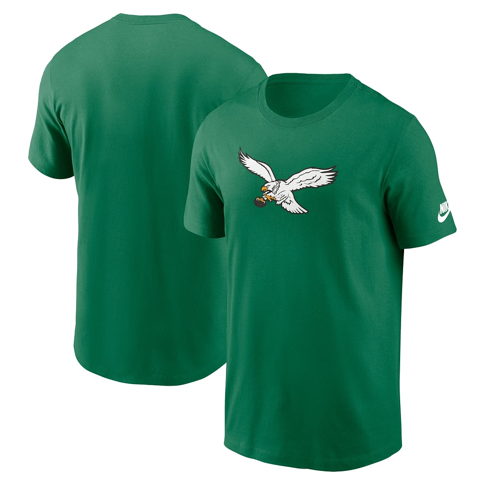 T-shirt Nike Kelly Green Philadelphia Eagles Rewind Essential pour homme