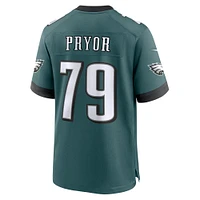 Men's Nike Matt Pryor Midnight Green Philadelphia Eagles Team Game Jersey