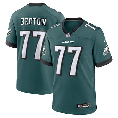 Men's Nike Mekhi Becton Midnight Green Philadelphia Eagles Team Game Jersey