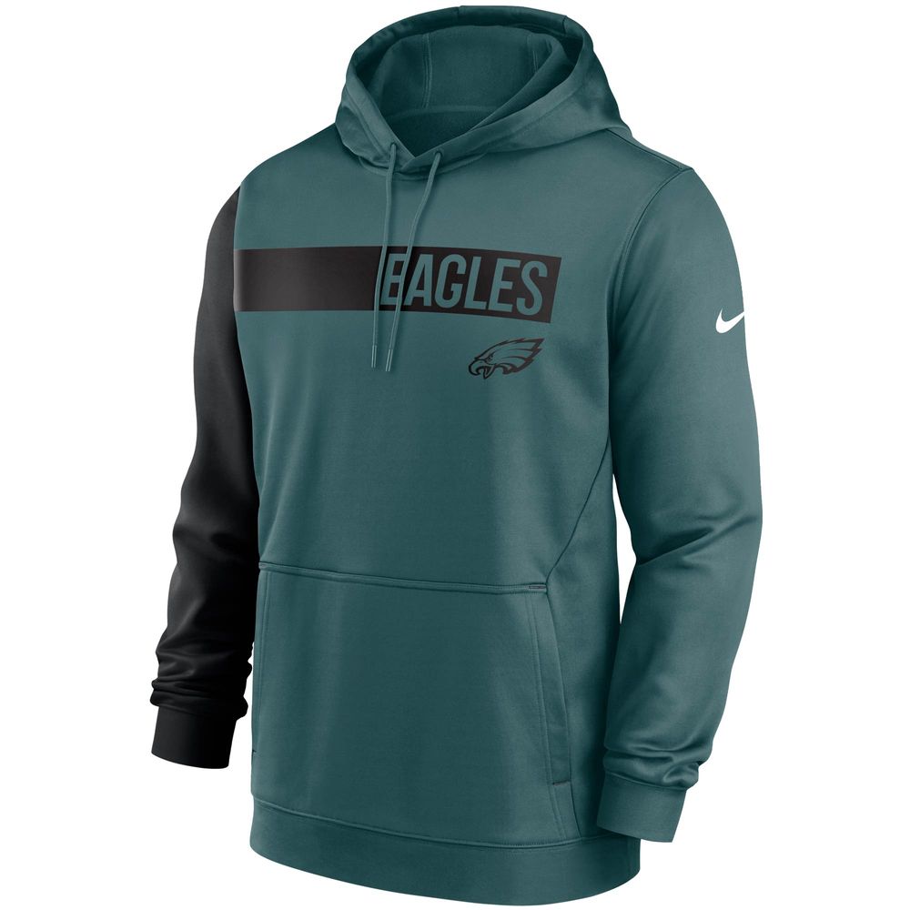 Youth Nike Midnight Green Philadelphia Eagles Icon Performance Pullover  Hoodie