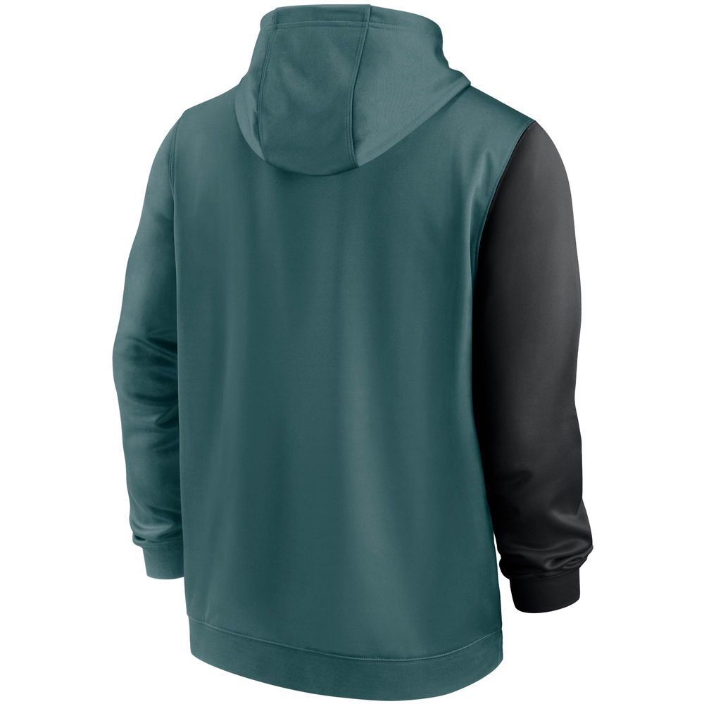 Nike Men's Philadelphia Eagles Wordmark Therma-FIT Green Pullover Hoodie