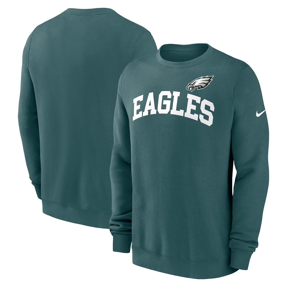 Men's Nike Midnight Green Philadelphia Eagles Club Pullover Sweatshirt