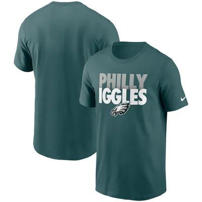 T-shirt Iggles Nike pour hommes, vert minuit, collection Hometown des Eagles de Philadelphie