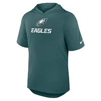 Men's Nike Midnight Green Philadelphia Eagles Lockup Tri-Blend Hoodie T-Shirt