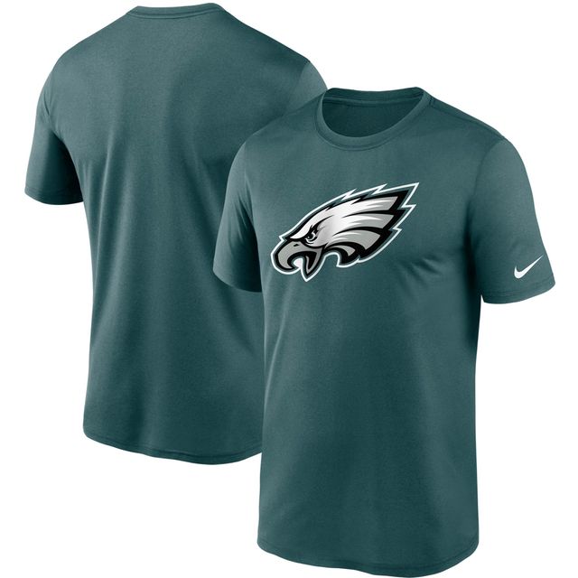 T-shirt Nike Essential Legend Performance pour hommes, vert nuit, avec logo des Eagles de Philadelphie