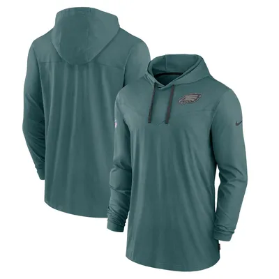 Nike Men's Philadelphia Eagles Sideline Therma-FIT Pullover Hoodie - Black - S - S (Small)