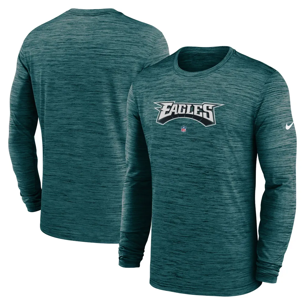 Nike Youth Philadelphia Eagles Sideline Velocity T-Shirt - Green - L Each