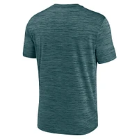 T-shirt Nike Velocity Performance vert nuit pour homme des Philadelphia Eagles