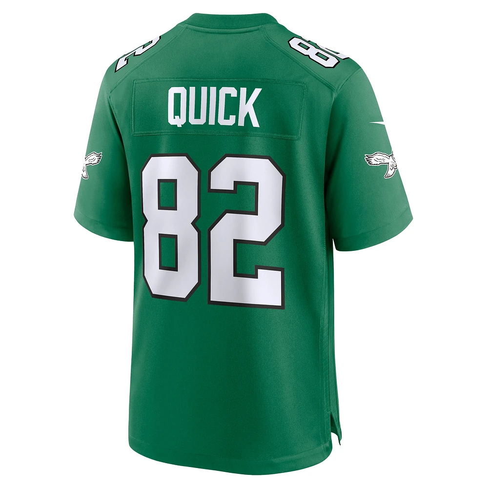 Maillot de match alternatif des Eagles Philadelphie Nike Mike Quick Kelly vert pour homme