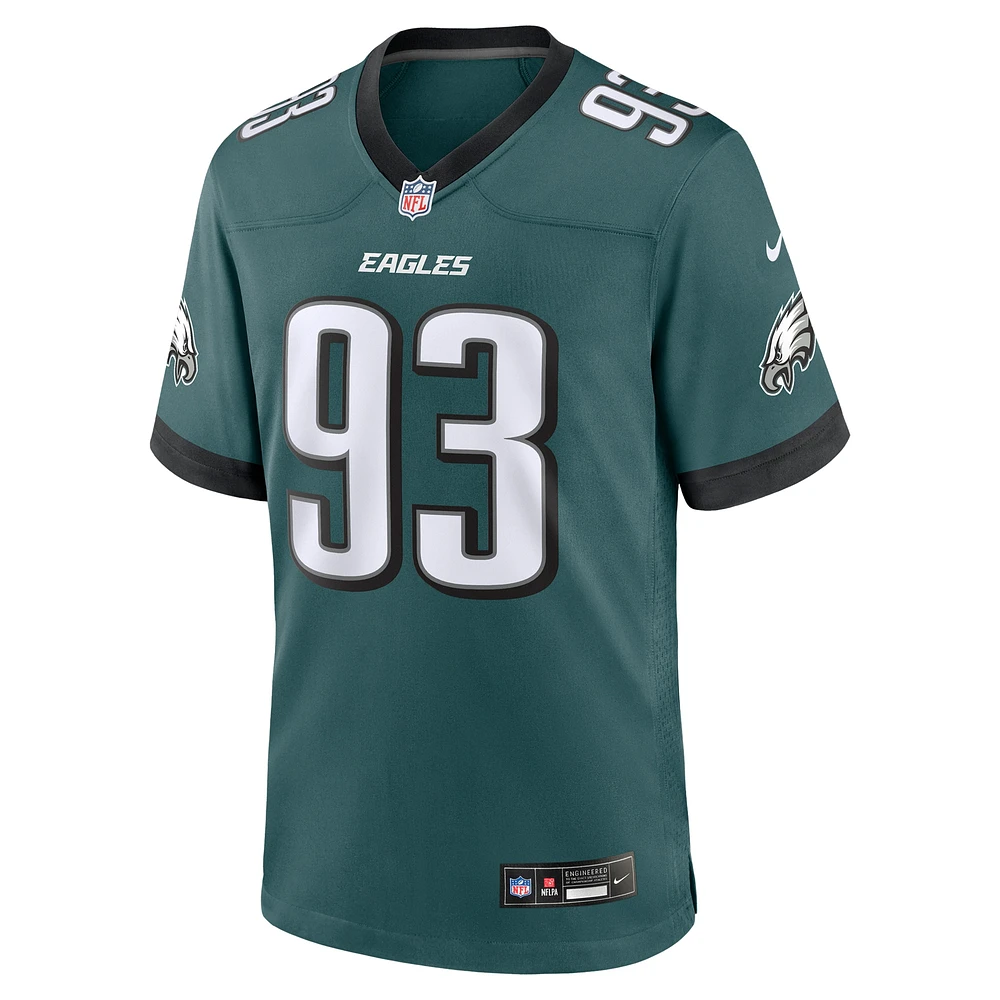 Maillot de match Nike Milton Williams Midnight Green Philadelphia Eagles pour homme