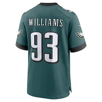 Maillot de match Nike Milton Williams Midnight Green Philadelphia Eagles pour homme