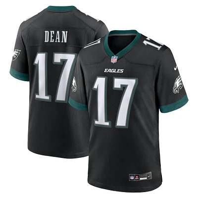 Maillot de match alternatif Nike Nakobe Dean pour hommes, noir, Philadelphia Eagles